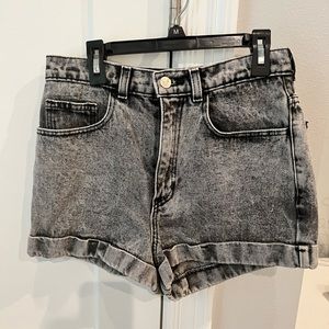 AMERICAN APPAREL- High waisted acid wash denim, 27/28